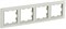 BRITE Рамка 4-мест. РУ-4-БрКр беж. IEK BR-M42-K10 - фото 242199