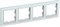 BRITE Рамка 4-мест. РУ-4-БрЖ жемч. IEK BR-M42-K36 - фото 242201