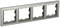 BRITE Рамка 4-мест. РУ-4-БрШ шамп. IEK BR-M42-K37 - фото 242202