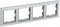 BRITE Рамка 4-мест. РУ-4-БрА алюм. IEK BR-M42-K47 - фото 242205