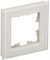 BRITE Рамка 1-мест. РУ-1-2-БрВа стекло ванильный IEK BR-M12-G-K10 - фото 242210