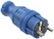 ВБп3-1-0м Вилка прямая ОМЕГА IP44 синяя IEK PKR01-016-2-K07 - фото 242310