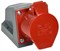 Розетка стац. ССИ-115 16А-6ч 380В 3P+PE+N IP44 IEK PSR12-016-5 - фото 242389