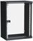 ITK Шкаф LINEA WE 15U 550x350мм дверь стекло черный LWE5-15U53-GF - фото 243311