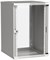 ITK Шкаф LINEA WE 18U 600x650мм дверь стекло серый LWE3-18U67-GF - фото 243330