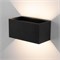 Уличный настенный светодиодный светильник WINNER DOUBLE LED IP54 35137/W черный a057136 - фото 259458