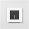 W0013068/ Рамка на 1 пост Split (белый/черный, soft-touch) W0013068 a067988 - фото 263220