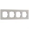 Рамка из стекла на 4 поста Senso дымчатый soft-touch W0043117 a067418 - фото 263232