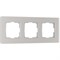 Рамка из стекла на 3 пост Senso дымчатый soft-touch W0033117 a067416 - фото 263235