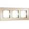 Рамка из стекла на 3 поста Senso шампань soft-touch W0033111 a064578 - фото 263369