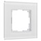 Рамка из стекла на 1 пост Senso белый soft-touch W0013101 a064564 - фото 263400
