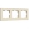 Рамка из поликарбоната на 3 поста Slab айвори софт W0032962 a062808 - фото 263805