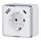 Розетка с заземлением, шторками и USB тип A+C Gallant белый W5071701 a057698 - фото 264526