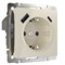 Розетка с заземлением, шторками и USB тип A+C (слоновая кость) W1171703 a056273 - фото 264595