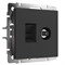 Розетка ТВ+Ethernet RJ-45 6 cat. (черный матовый) W1181308 a056112 - фото 264597