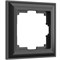 Рамка из поликарбоната на 1 пост Fiore черный W0012208 a051022 - фото 265730