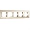Рамка из стекла на 5 постов Senso шампань soft-touch W0053111 a069970 - фото 266676