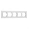 Рамка из стекла на 5 постов Senso белый soft-touch W0053101 a069968 - фото 266682