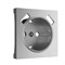 Накладка для розетки USB (cеребряный рифленый) W1179509 a051365 - фото 282775
