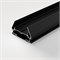 Basic System Алюминиевый профиль для монтажа в натяжной потолок однофазного шинопровода черный 2м 85234/00 a070478