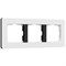 W0033068/ Рамка на 3 поста Split (белый/черный, soft-touch) W0033068 a067990