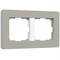 Рамка на 2 поста Split (дымчатый/белый, soft-touch) W0023067 a067260 - фото 299331