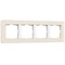 W0043066/ Рамка на 4 поста Split (айвори/белый, soft-touch) W0043066 a067257