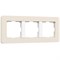 W0033066/ Рамка на 3 поста Split (айвори/белый, soft-touch) W0033066 a067256