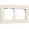 W0023066/ Рамка на 2 поста Split (айвори/белый, soft-touch) W0023066 a067254