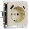 Розетка с заземлением, шторками и USB A+C (айвори акрил) W1171743 a064131 - фото 302493