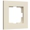 Рамка из поликарбоната на 1 пост Slab айвори софт W0012962 a062805 - фото 304229