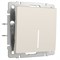 Выключатель одноклавишный проходной с подсветкой (айвори матовый) W1112162 a062418