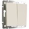 Выключатель двухклавишный (айвори матовый) W1120062 a059280