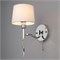 Настенное бра с абажуром 10127/1 хром/прозрачный хрусталь Strotskis (10093/1) a055314