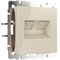 Розетка двойная Ethernet RJ-45 (слоновая кость) W1181103 a051489 - фото 312364