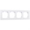 Рамка из стекла на 4 поста Favorit белый матовый W0041105 a051288
