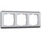 Рамка из поликарбоната на 3 поста Stream серебряный W0032106 a051277
