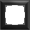 Рамка из поликарбоната на 1 пост Fiore черный W0012208 a051022