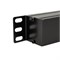 Блок распределения питания PDU горизонтальный 1U 9 розеток СЕЕ 7/4 Schuko 10A без выкл алюм корп шнур 2м вилка C14 черный REXANT 04-0305-1