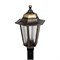 Светильник садово-парковый НТУ 06-60-002 У1 "Оскар 3", столб, черный под бронзу, пластик (рельеф ромб), шестигранный, под лампу Е27 LAMPER 602-302