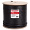 Кабель витая пара U/UTP, CAT 5е, PE, 16PR, 24AWG, OUTDOOR, SOLID, черный, 305м, РФ REXANT 01-1123-R