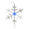 Акриловая светодиодная фигура Снежинка 60 см, белая, синий центр LED-ICE 501-802 - фото 83030