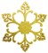 Елочная фигура Снежинка Морозко, 66 см, цвет золотой 502-371 - фото 83091