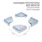 Накладки-протекторы для мебели треугольные прозрачные 42,7х42,7х19,5 мм (4 шт/уп) HALSA HLS-S-101