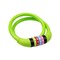 Замок тросовый кодовый взломостойкий для велосипедов и колясок 65см зеленый ЧЕТЫРЕ СЕЗОНА 79-0263