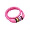 Замок тросовый кодовый взломостойкий для велосипедов и колясок 65см розовый ЧЕТЫРЕ СЕЗОНА 79-0264