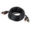 Шнур 2 RCA - 2 RCA, 3м, черный, Gold REXANT 17-0145