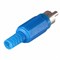 Разъем штекер RCA синий пайка REXANT 14-0405