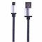 Кабель USB-A – micro USB, 2,4А, 1м, в джинсовой тканевой оплетке REXANT 18-4242