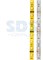 Лента светодиодная 12В, SMD5050, 14,4Вт/м, 60 LED/м, желтый, 10мм, 5м, IP65 LAMPER 141-492